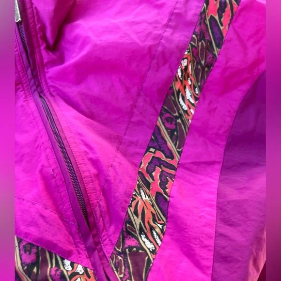 Vintage HEAD 90s Purple Pink Native Aztec Jacket Women's Size Medium